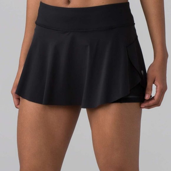 lululemon athletica Dresses & Skirts - Lululemon Quick Pace Skirt Black